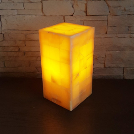 Lampe rectangulaire orange