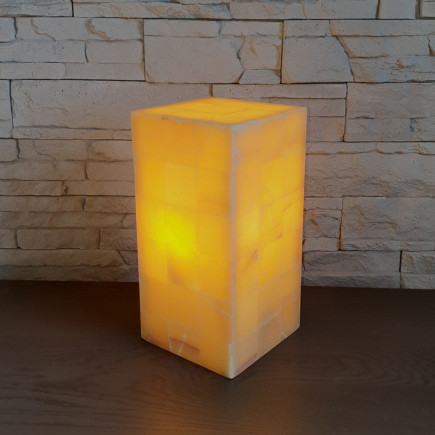 Lampe rectangulaire orange