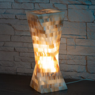 Lampe de table en onyx marbre